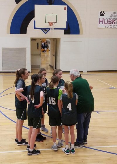 Robert Coaching Central Middle School Girls BBall